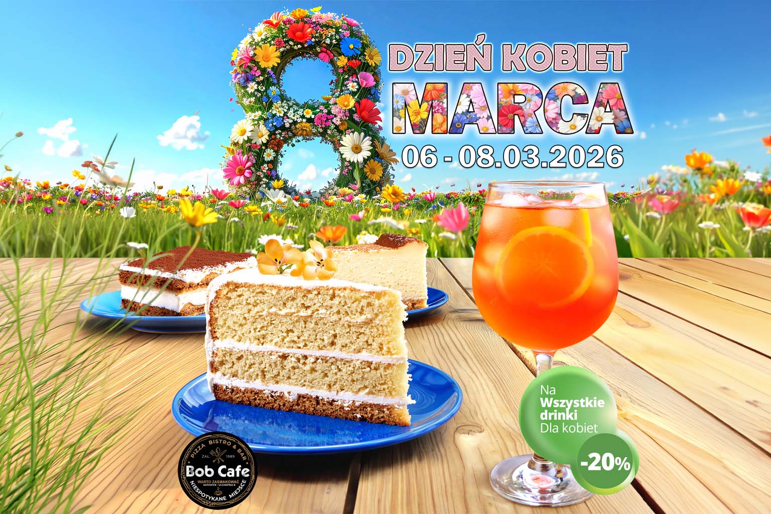 Dzień Kobiet w Bob Cafe: Wyjątkowy Weekend Pełen Słodkości
